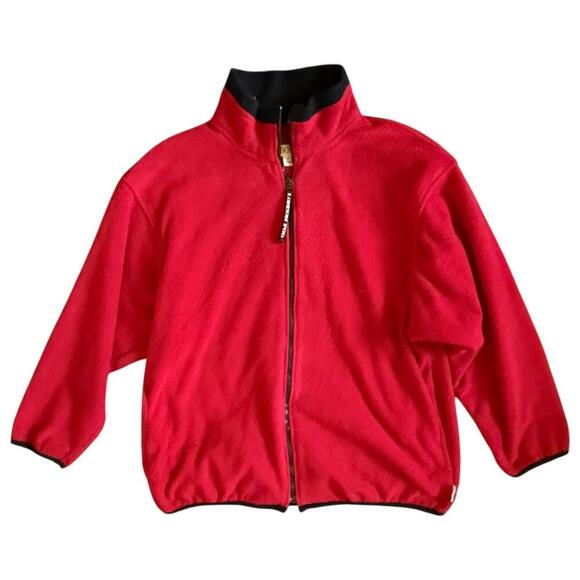 London Fog Red Fleece Jacket – Size Large - Picture 1 of 6